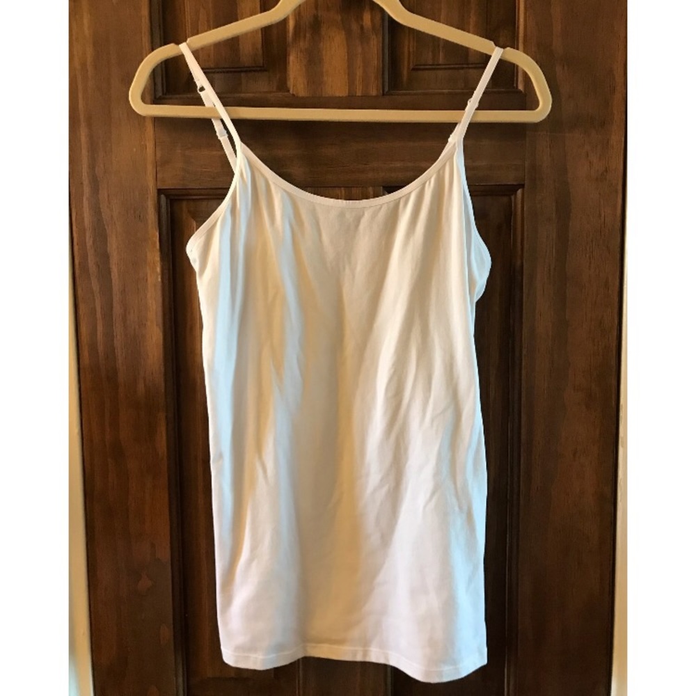 Felina Adjustable Spaghetti Strap White Camisole